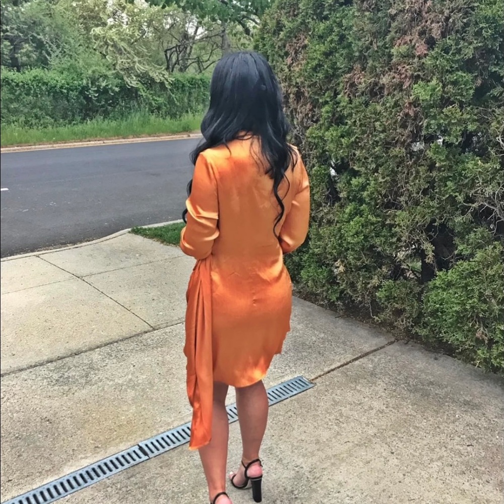 Peace and Love Tangerine Party Dress